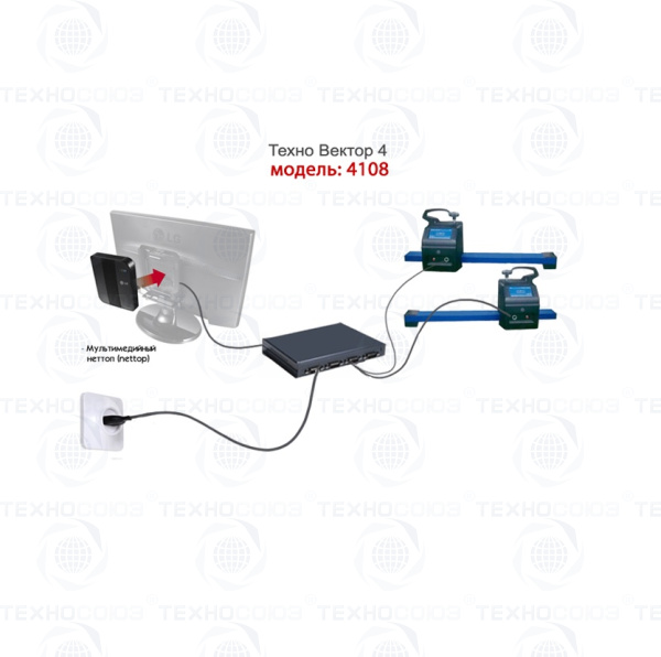 4108 Кордовый стенд сход-развал Техно Вектор 4